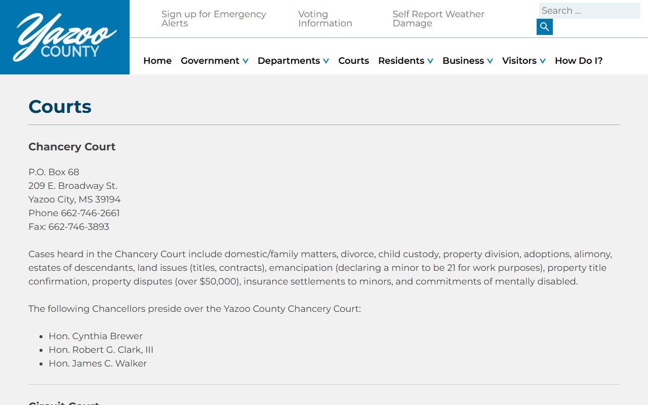 Yazoo County court records after jail arrest contacts